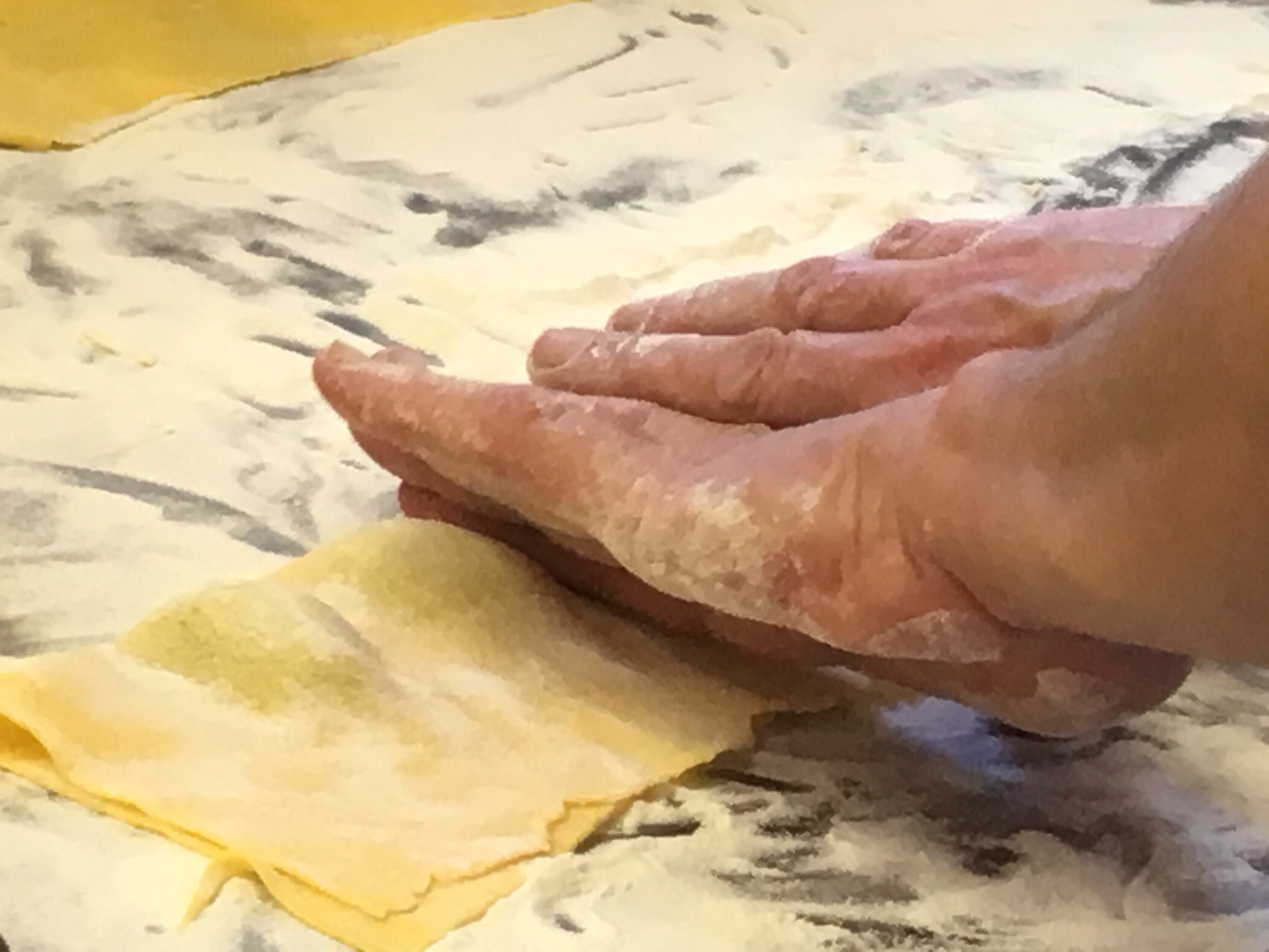 Il tortello di patate di Villa Campestri Olive Oil Resort