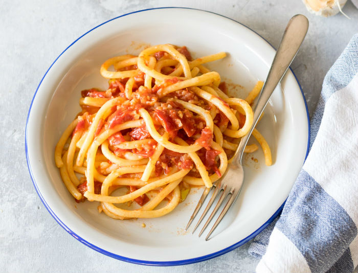 Spaghetti with the typical Mugello recipe